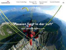 Tablet Screenshot of paragliding-switzerland.ch